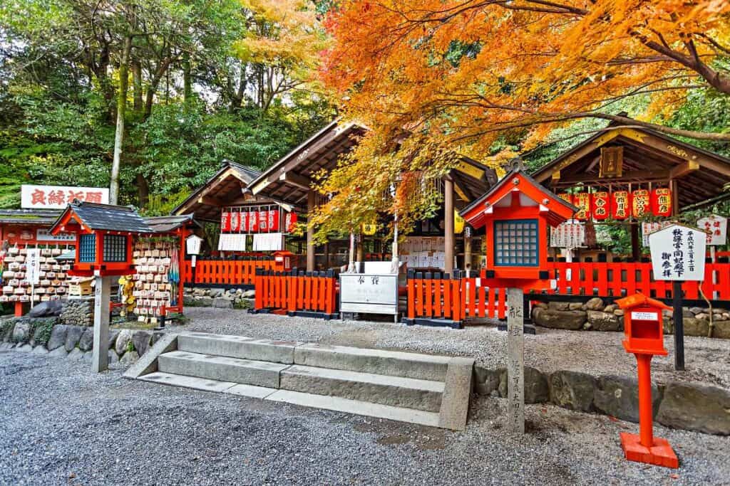 Nonomiya Jinja Shinto Shrine in Arashiyama, Kyoto, Japan